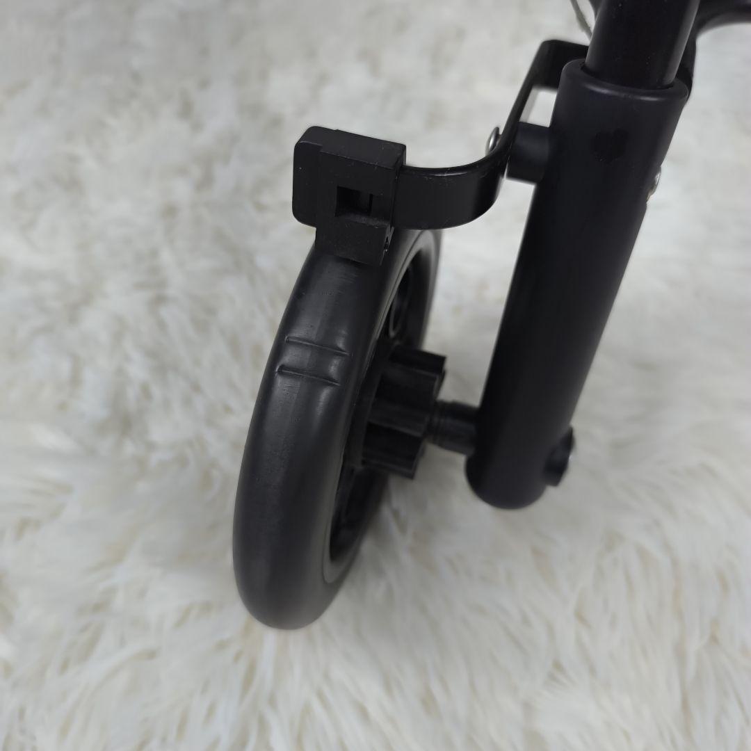 ✨未使用級✨ 島製作所 シルバーカー スカイウォーカーS 折り畳み 黒 花柄