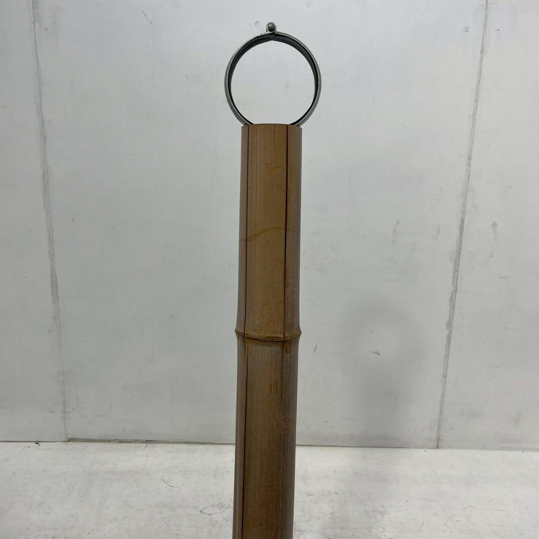 【 当時物 】 自在鉤 鯛 アンティーク 竹 囲炉裏 伝統工芸 工芸品 横木