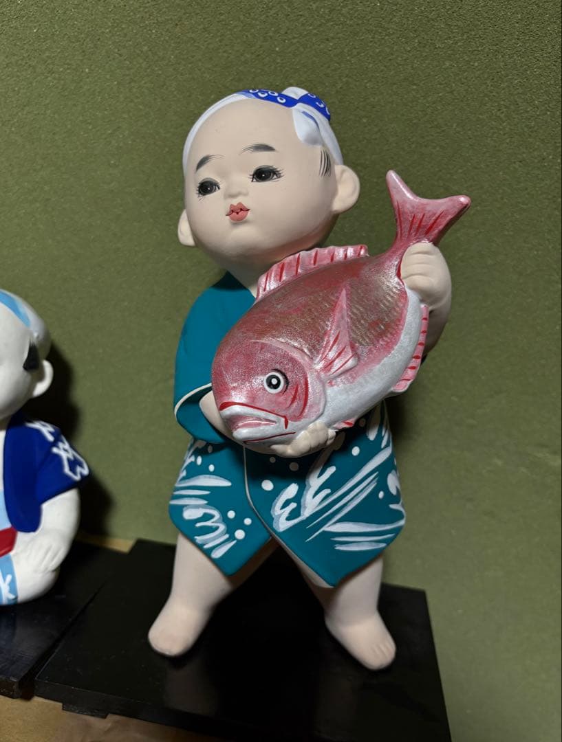 【伝統工芸】博多人形 子供人形 4体セット 置物 約25cm 和人形 夏祭り