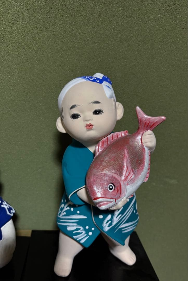 【伝統工芸】博多人形 子供人形 4体セット 置物 約25cm 和人形 夏祭り