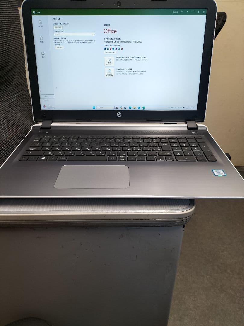 美品 HP ノートPC 本体 カメラ付き オフィス