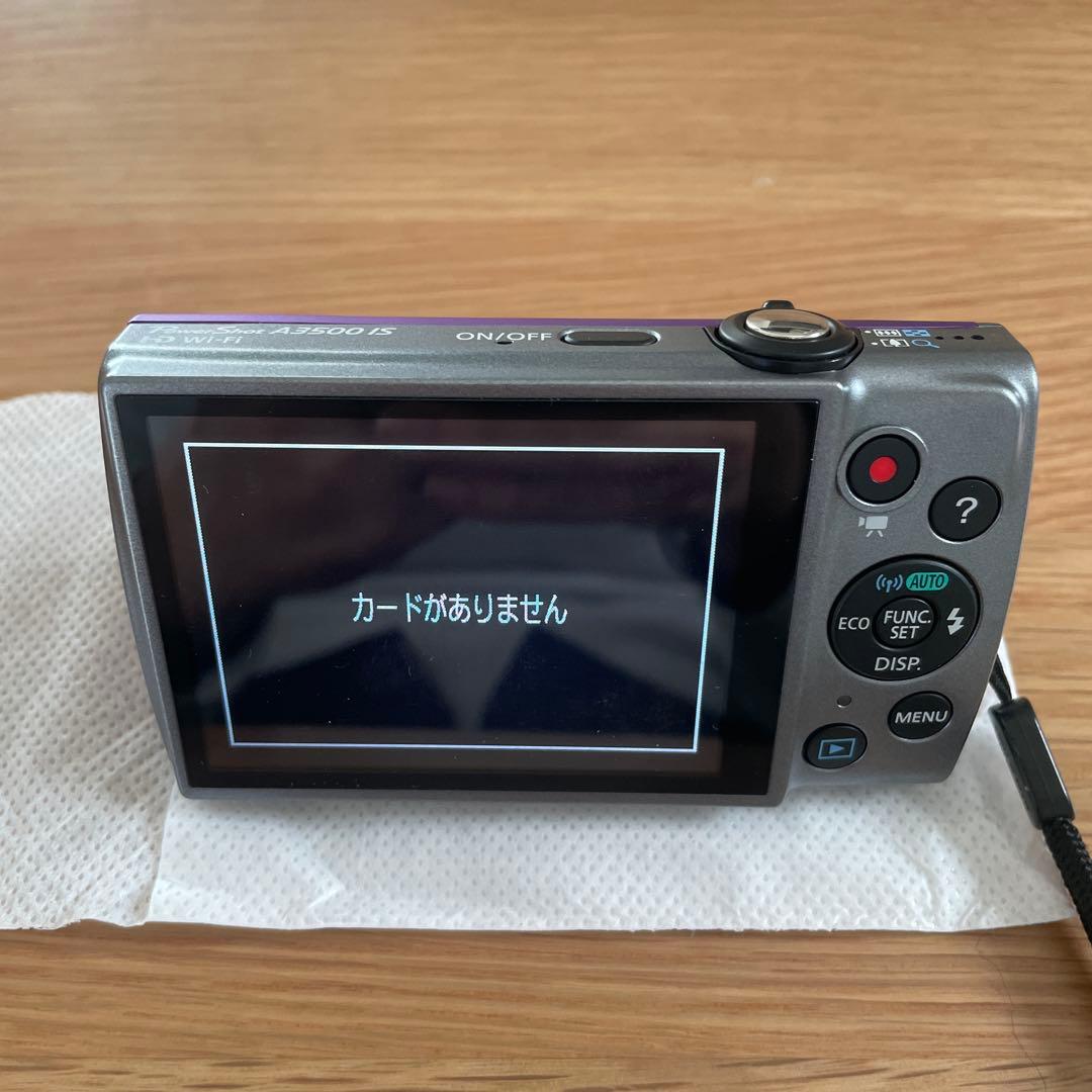 Canon A3500 IS デジタルカメラ デジカメ パープル 箱付
