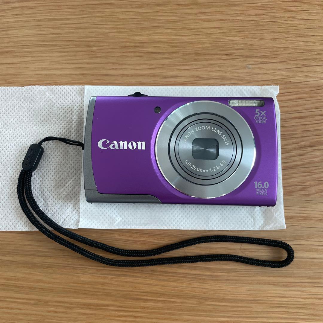 Canon A3500 IS デジタルカメラ デジカメ パープル 箱付