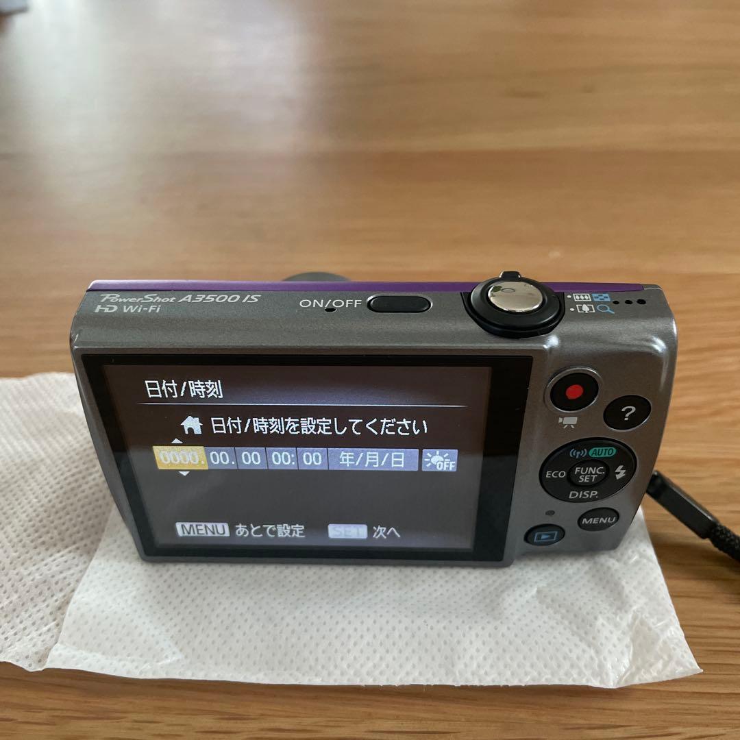 Canon A3500 IS デジタルカメラ デジカメ パープル 箱付