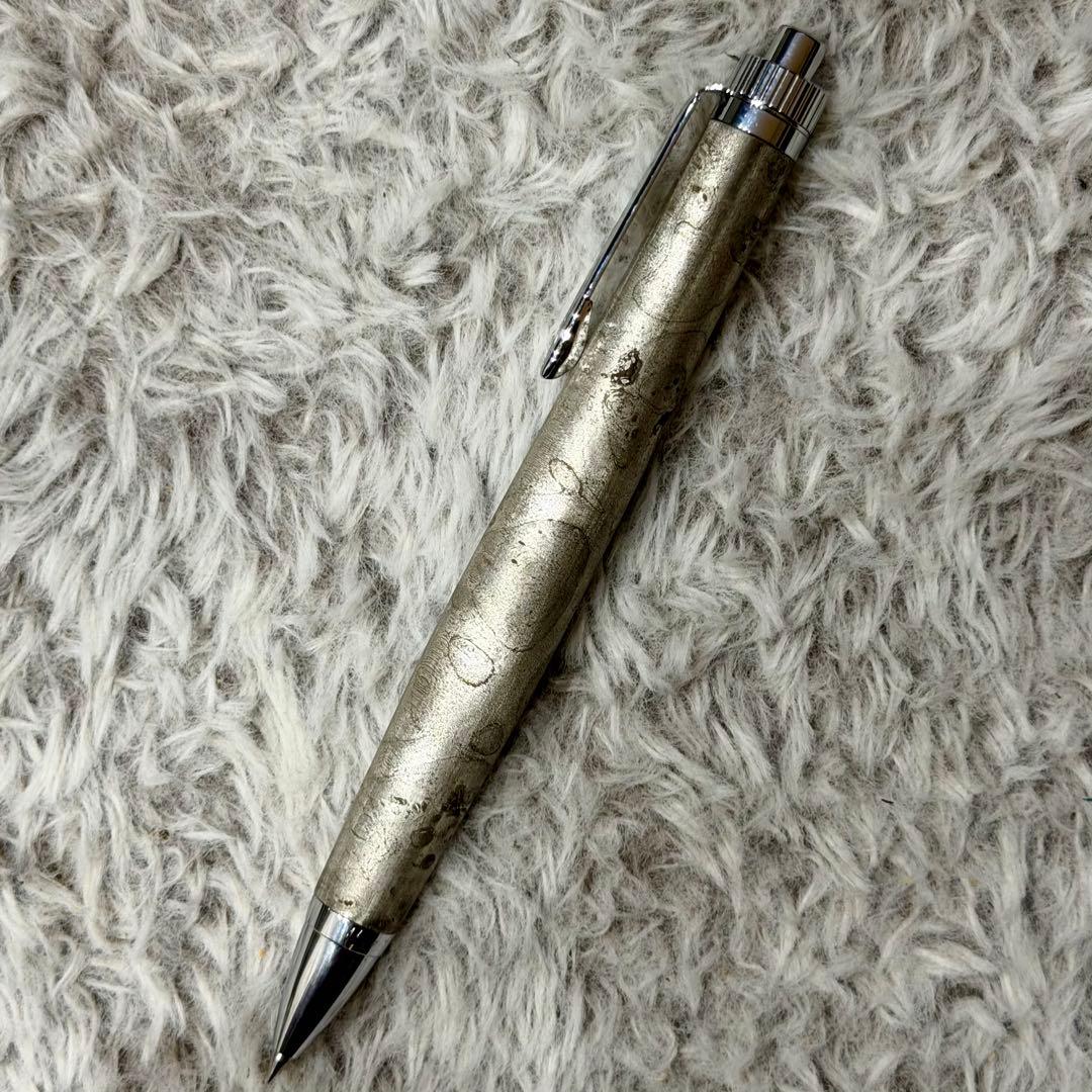 メタライズドウッド　ボールペン　メープル瘤杢　未塗装