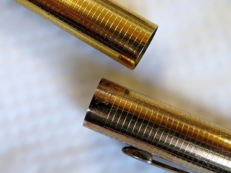 パーカー　14K　point　・14K　GF　cap & barrel 　万年筆