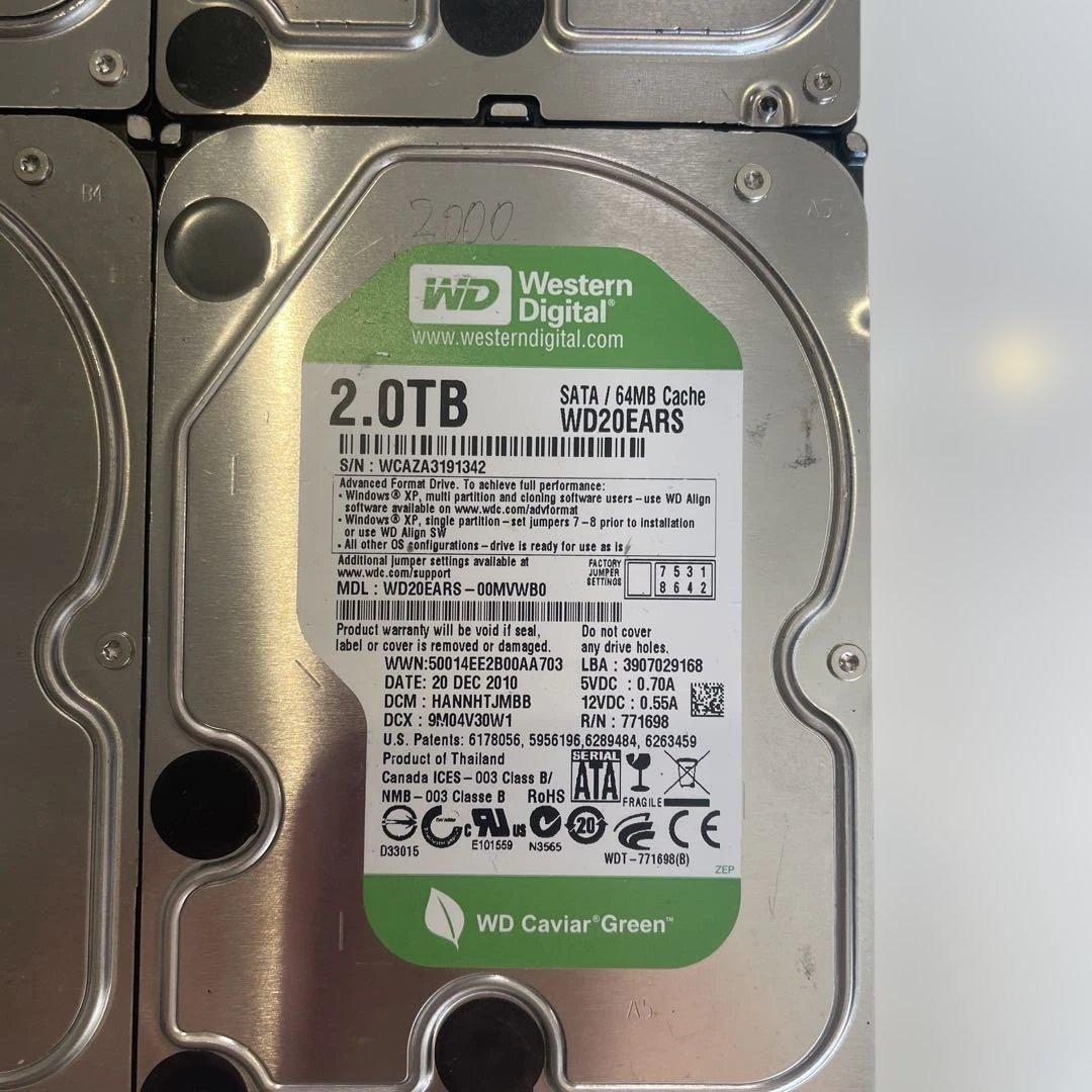 外付けハードディスク・ドライブ Western Digital 2TB HDD