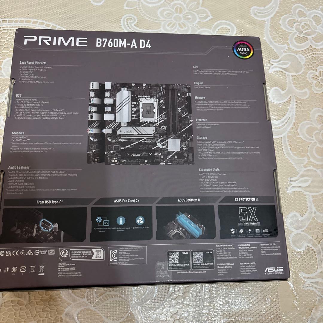 ASUS B760M-A D4 マザーボード