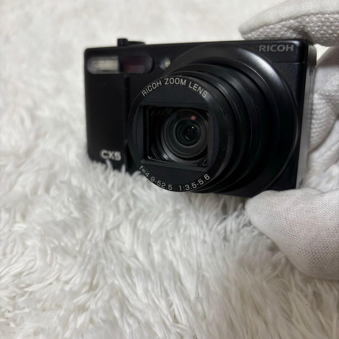 【良品】 RICOH CX-5 ブラック コンパクトデジタルカメラ 動作⭕️