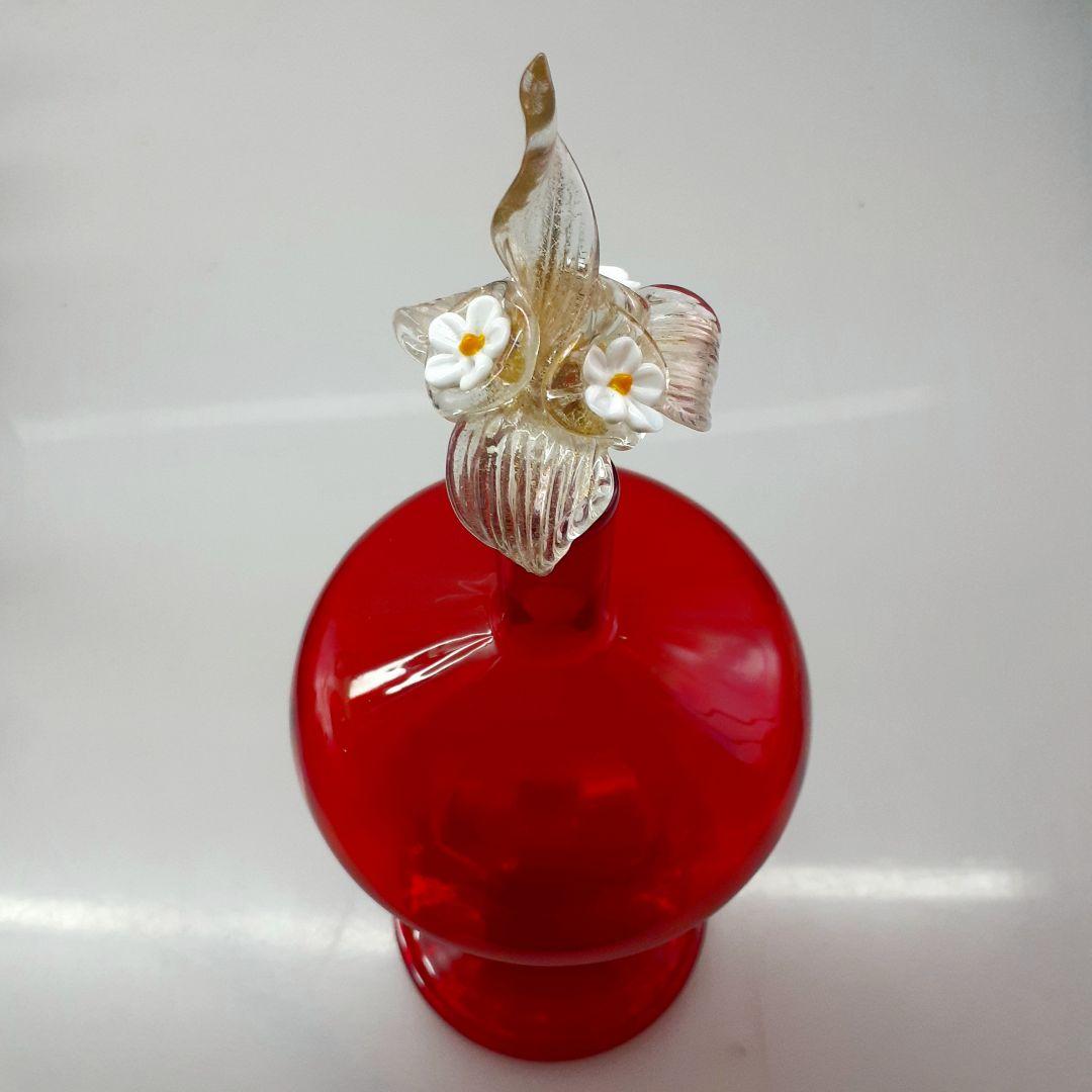 MURANO ムラノ 金彩 花蓋 ドルフィン モチーフ デカンタ デキャンタ