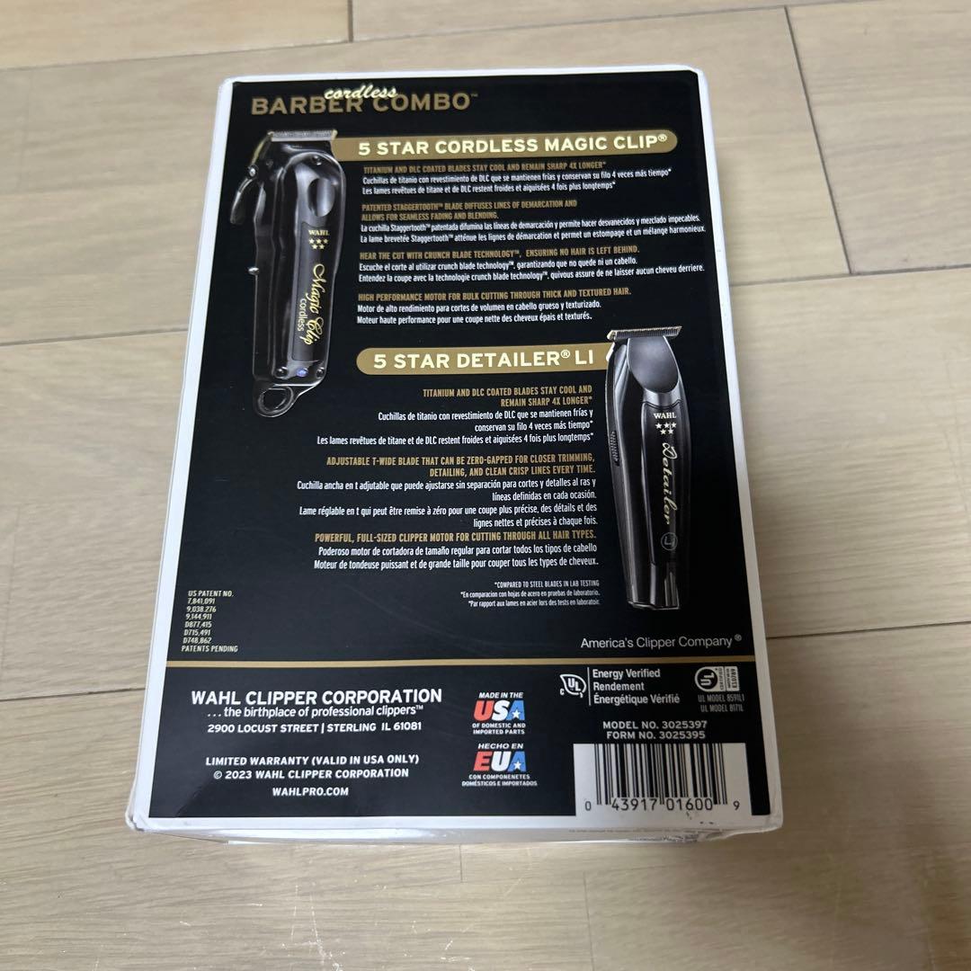 未使用品WAHL cordless BARBER COMBO バリカン