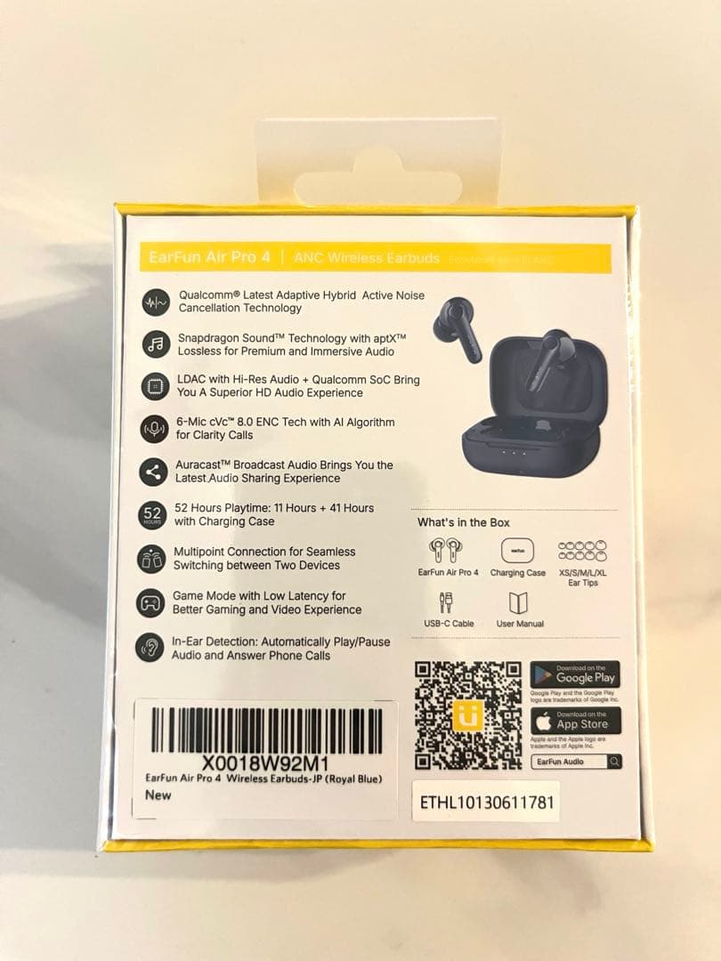 【新品未開封】EarFun Air Pro 4 LDAC対応Hi-Res