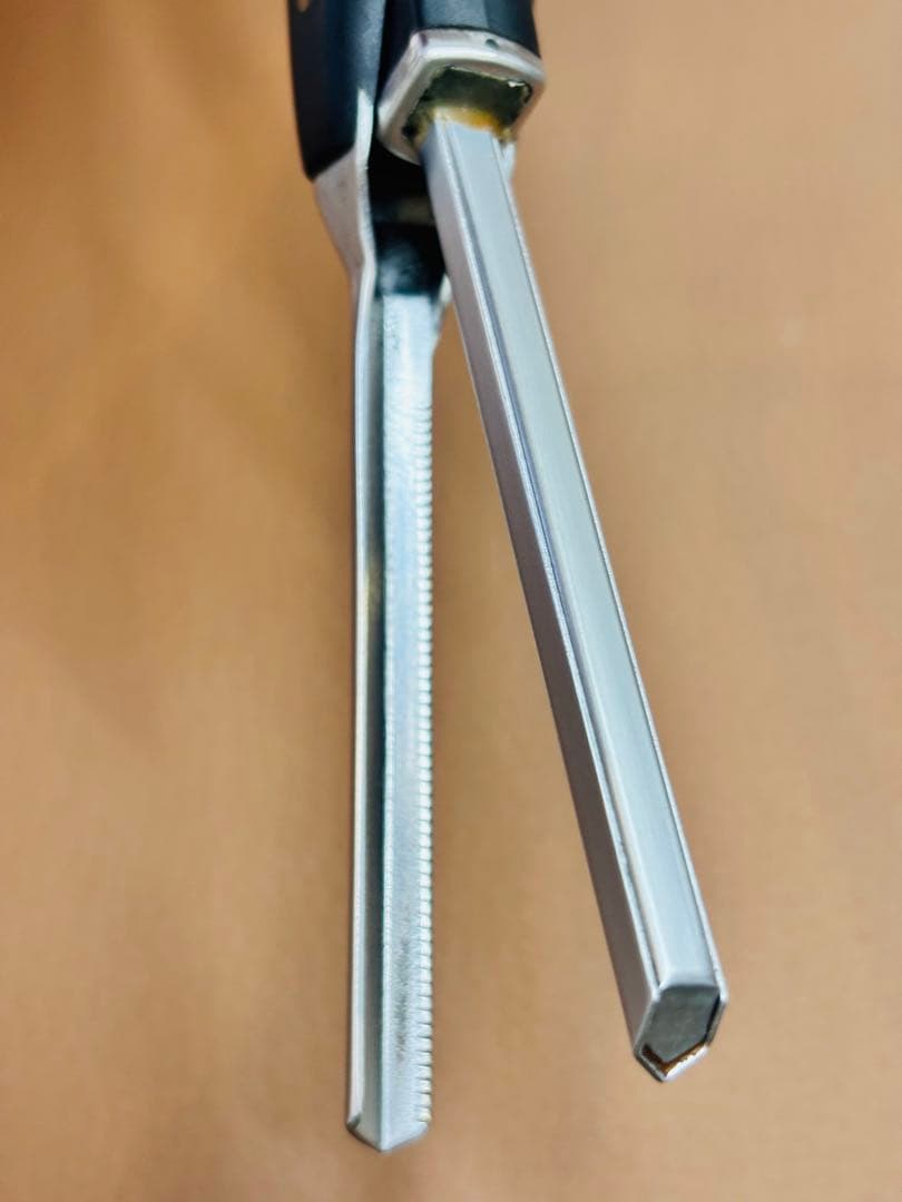 超美品　LENZ α-6レンツアイロン クシ目　5角6㎜　理容アイロン
