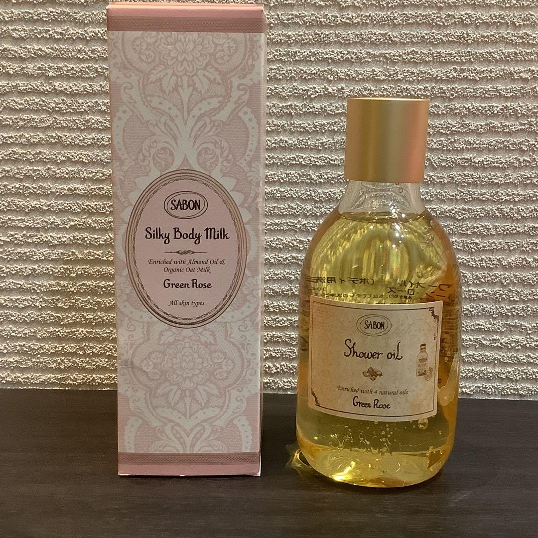 未使用 SABON サボン グリーンローズ ギフトセット シャワーオイル