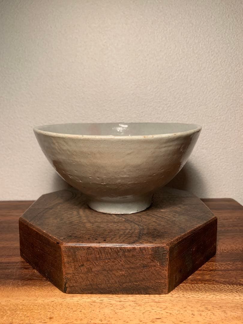 李朝 白磁茶碗 約15cm 抹茶茶碗 茶道