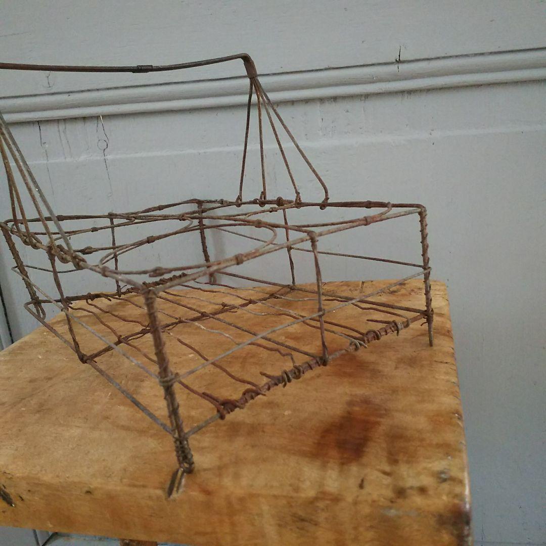 brocante ワイヤー かご ボトルラック ボトルケース