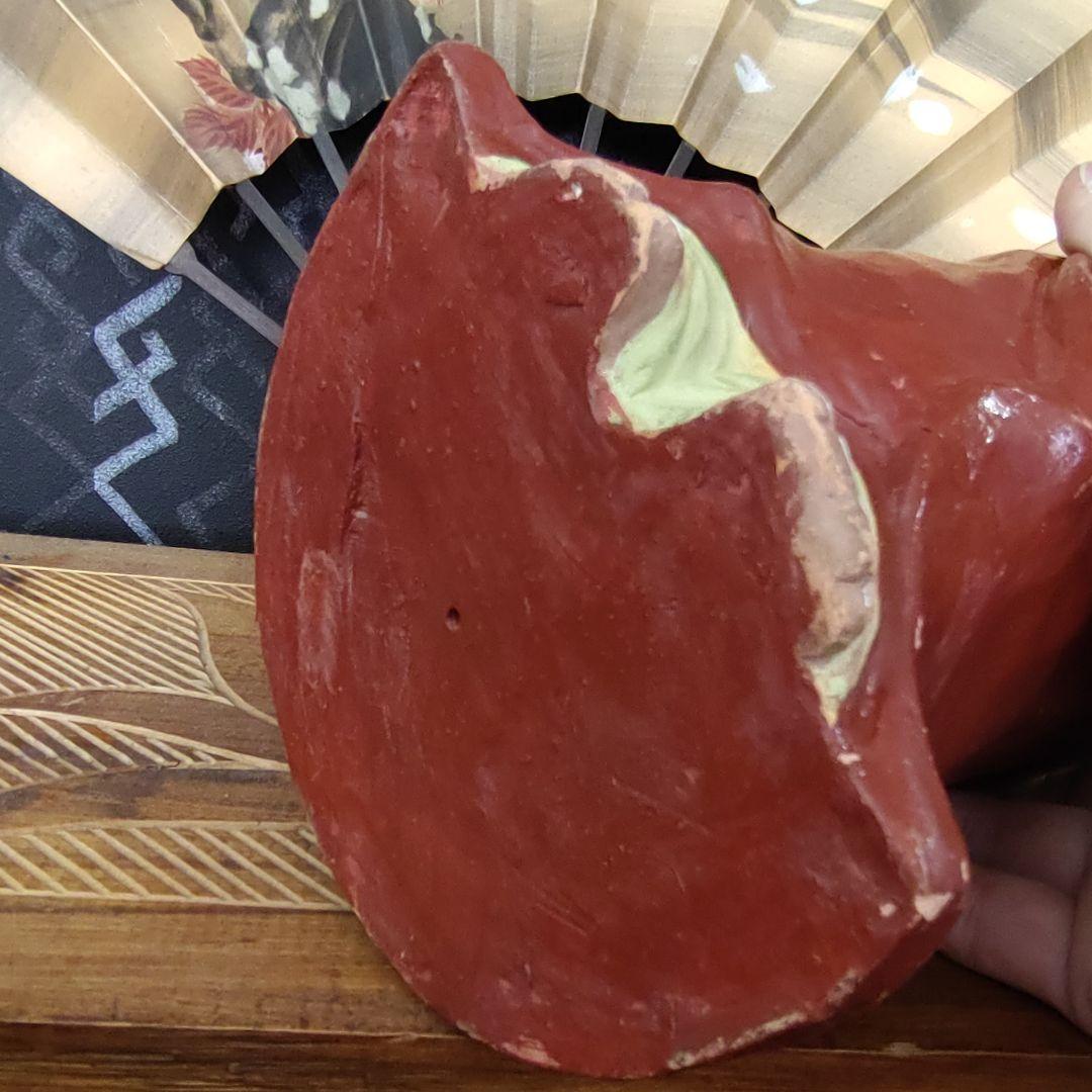 【骨董品 達磨大使】ダルマ 焼物 古美術 置物 アンティーク