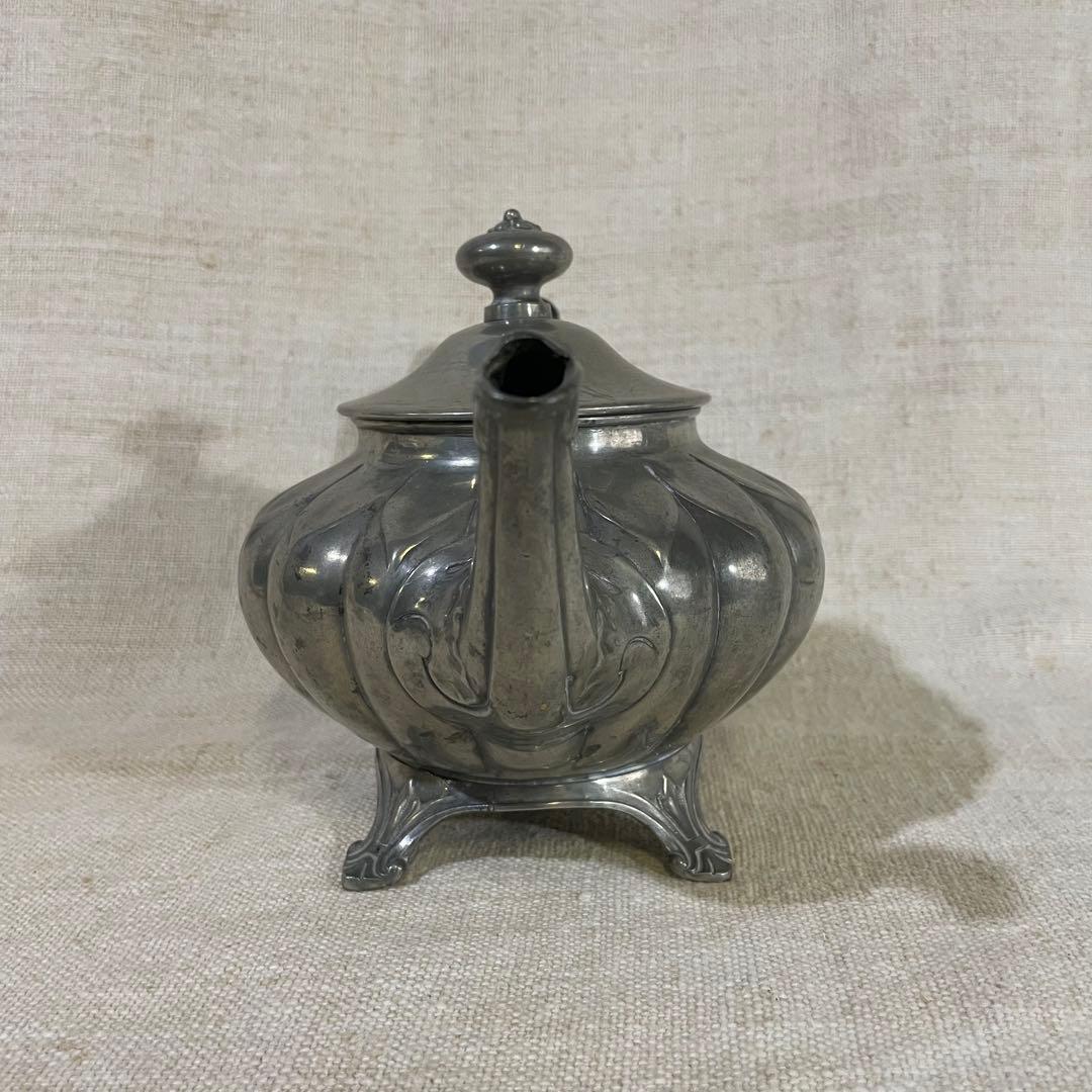 イギリス アンティーク ピューター TEA POT Sheffield 英国