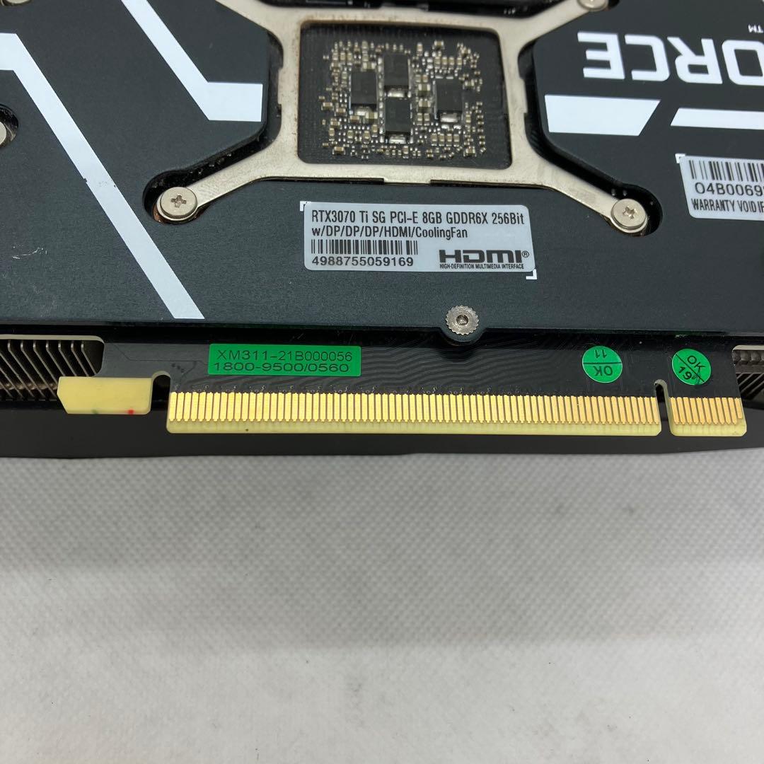 グラフィックボード・グラボ・ビデオカード GALAKURO GAMING RTX 3070 Ti E8GB 156