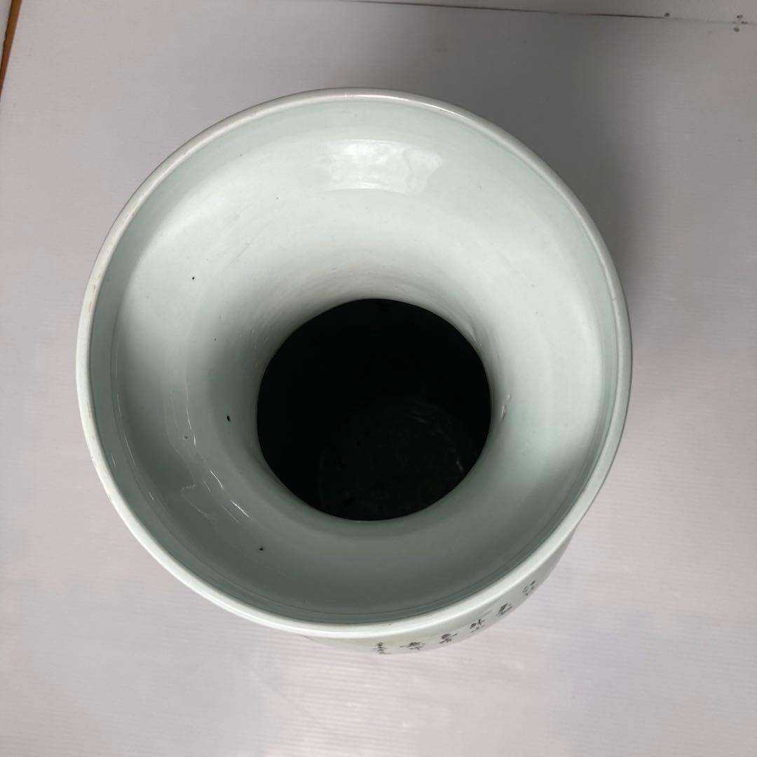 激レア　美品　中国美術山水画花瓶 大型壺 陶器 花器 飾り壺 インテリア