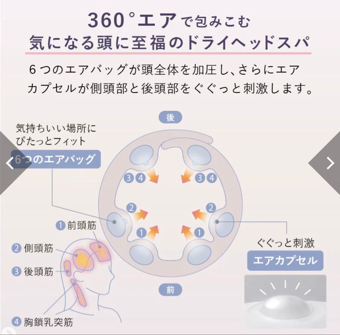 マドロムーン　ATEX LOURDÉS ドライヘッドスパ AX-HX345
