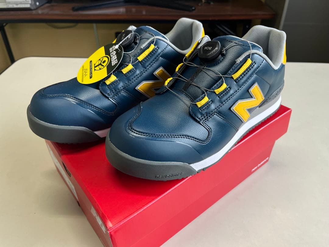 New Balance BS-445 ネイビー/イエロー 26.5 EEE