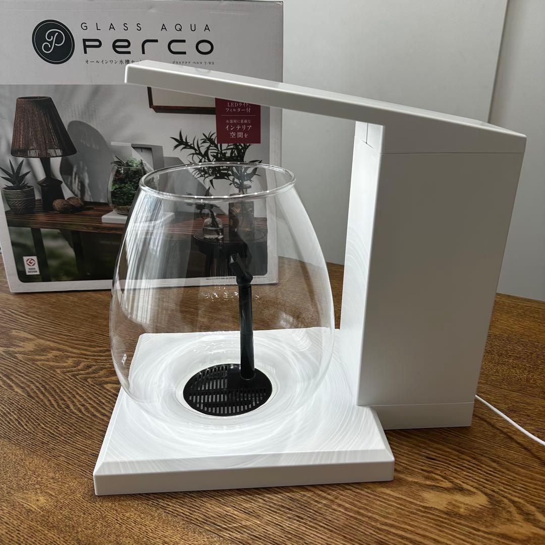 ジェックス GEX AQUARIUM グラスアクア PERCO T-WH 6L