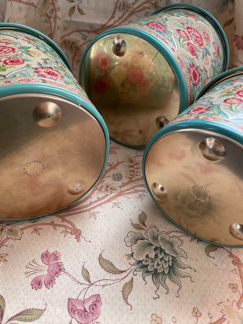 アンティーク ヴィンテージ TIN キャニスター 3個セット