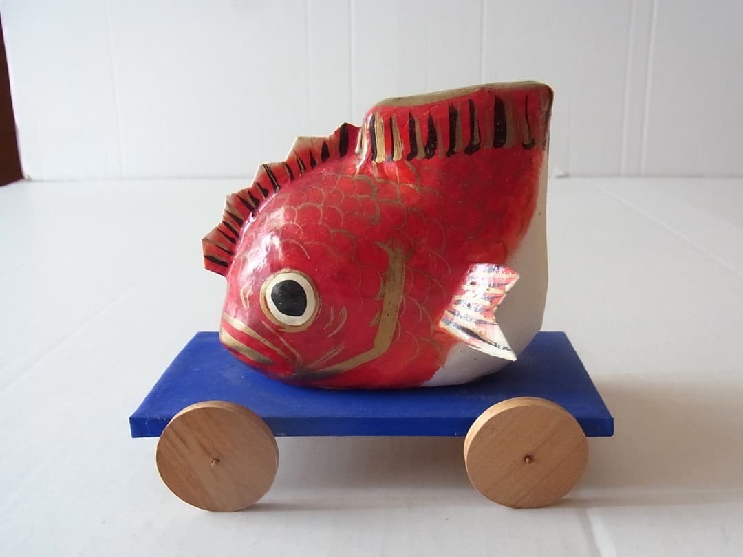 浜松張子『鯛車』／フォークアート 郷土玩具 民藝