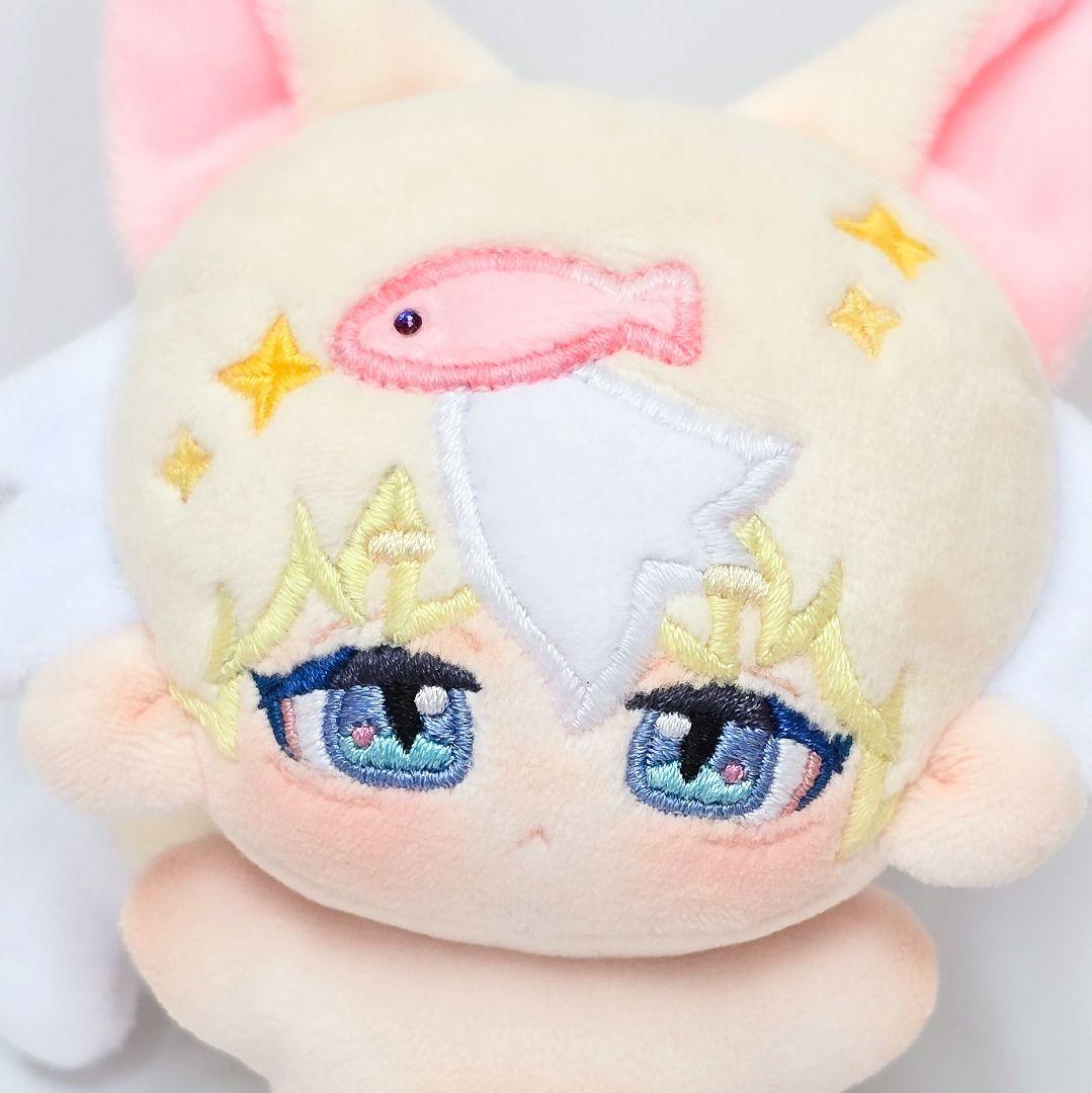 自作 無属性 ぬいぐるみ ツートンヘアのケモ耳くん 10cm