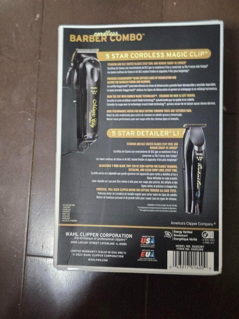 WAHL MagicClip&Detailerバリカンブラック@0z~9@p86