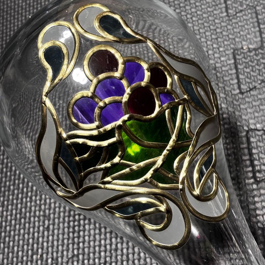グラスアート アートリュミエール ステンドグラス 工芸品 置物 花瓶