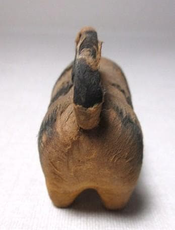 『首振り張子虎』 郷土玩具 奉書人形 硝子目 戦前 アンティーク動物玩具 中古品