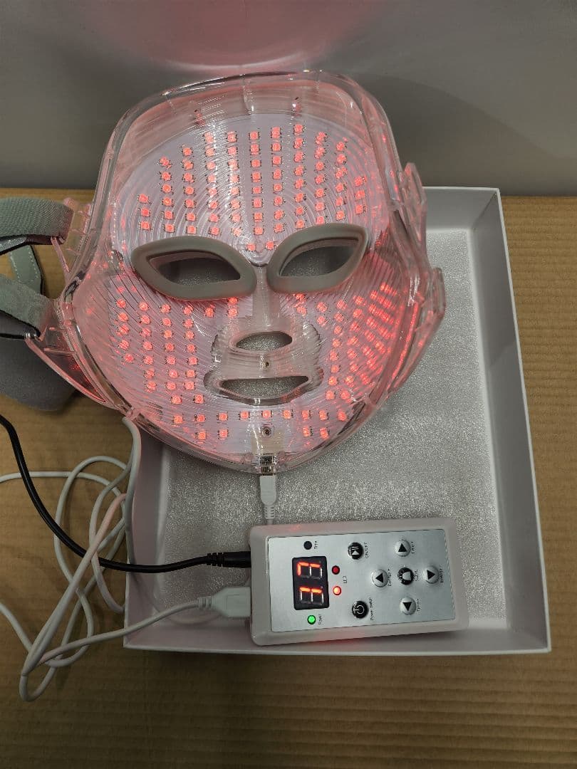 LINKA 7色LED美顔マスク 光美容器 箱付 フェイスケア エイジングケア