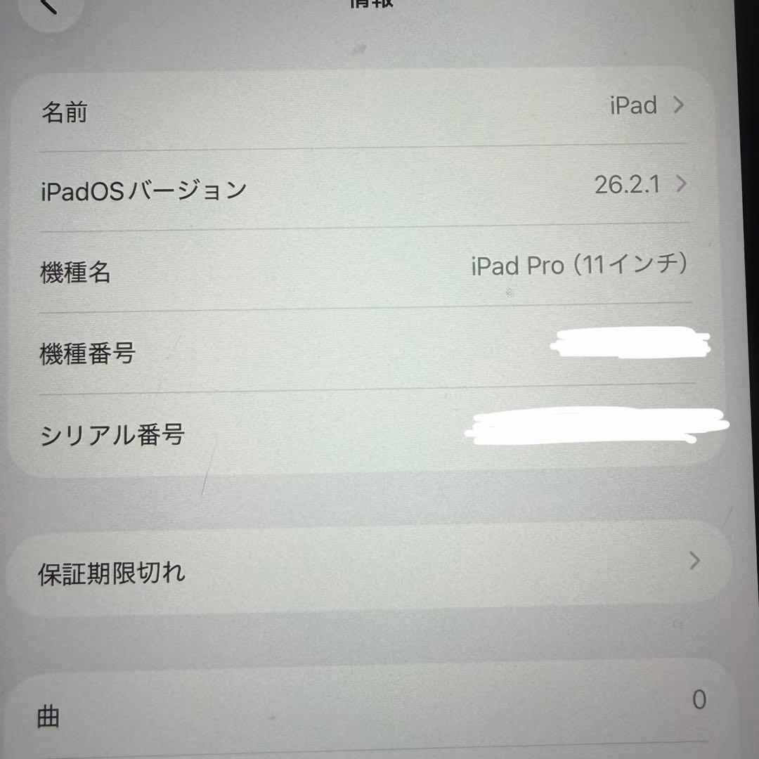 iPad pro 11inch 第1世代(2018)