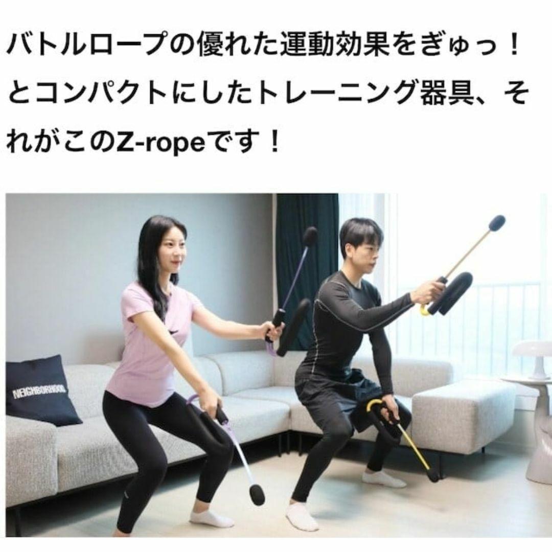 新品 バトルロープ 全身トレーニングアイテム Z-Rope イエロー ダイエット