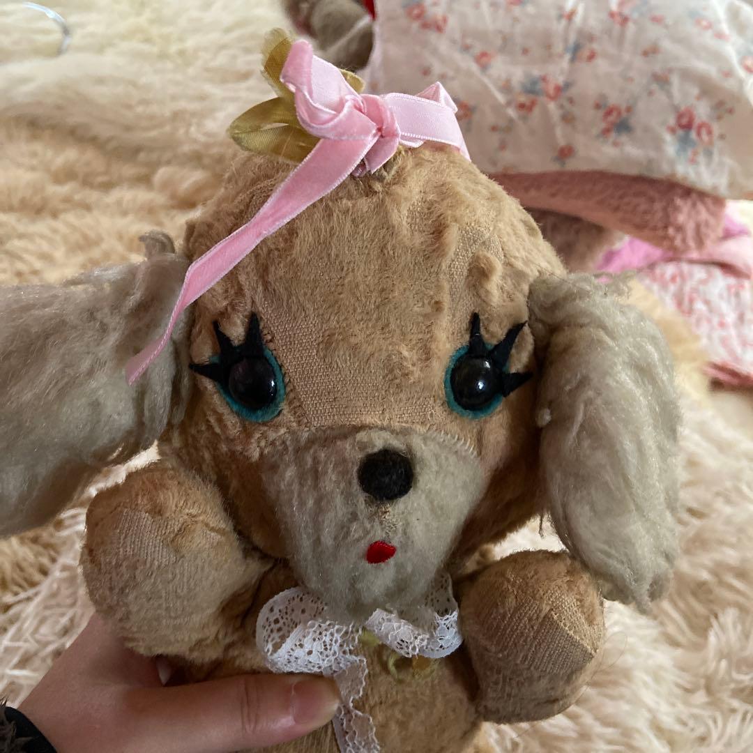 アンティーク　ビンテージわんちゃん　犬のぬいぐるみ