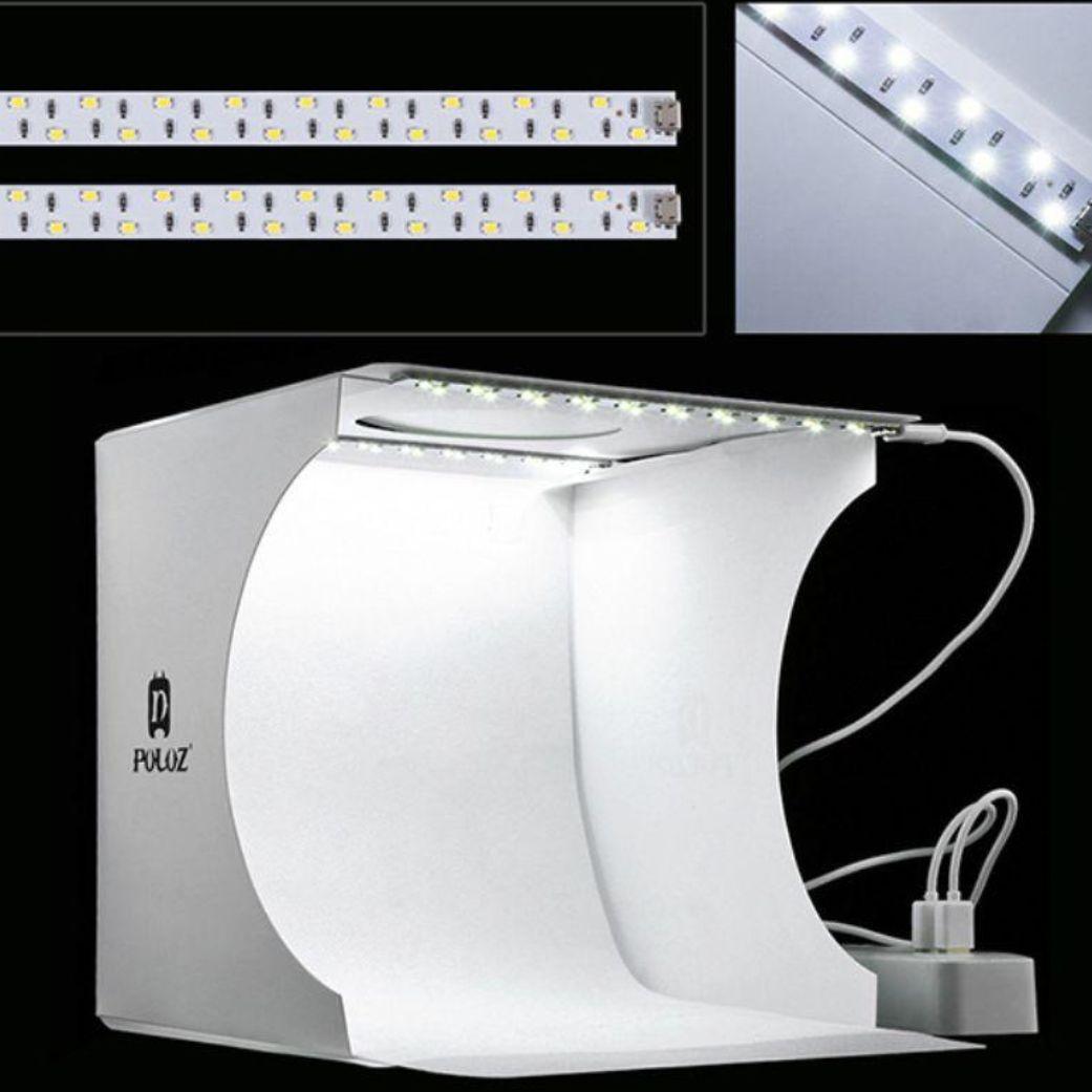 撮影ボックス 2LEDライト40PCS 撮影照明ボックス PULUZ