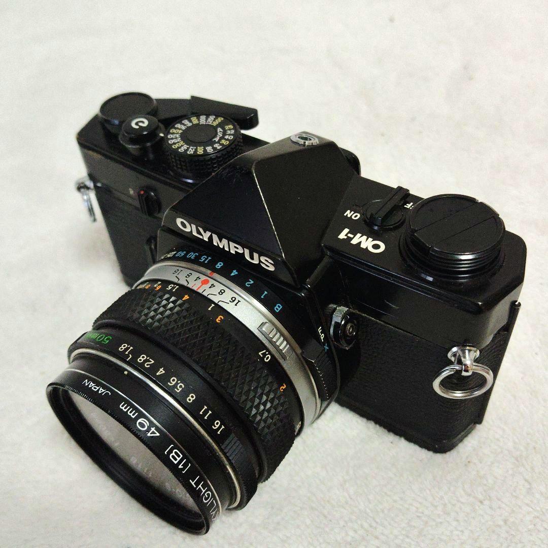【美品】OLYMPUS OM-1 F.ZUIKO50mmf1.8露出OKケース付