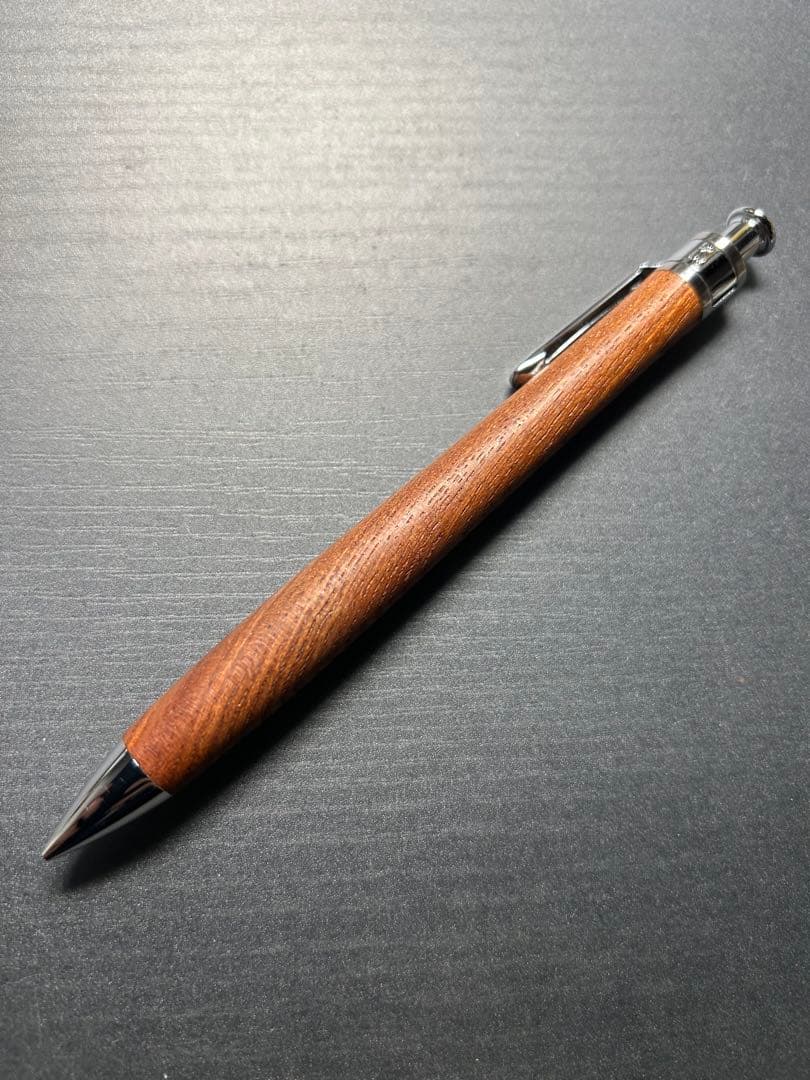 工房楔　ペンシル楔　欅　シャープペンシル　0.5mm 新型クリップ　固定式口金