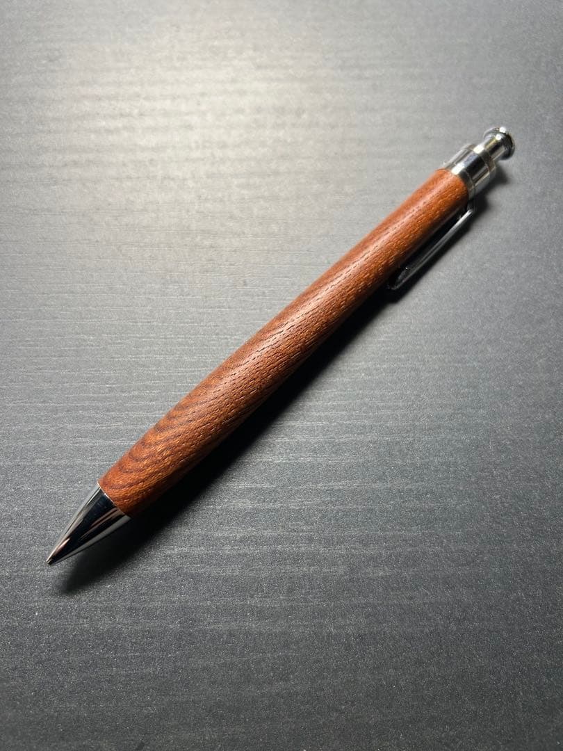 工房楔　ペンシル楔　欅　シャープペンシル　0.5mm 新型クリップ　固定式口金