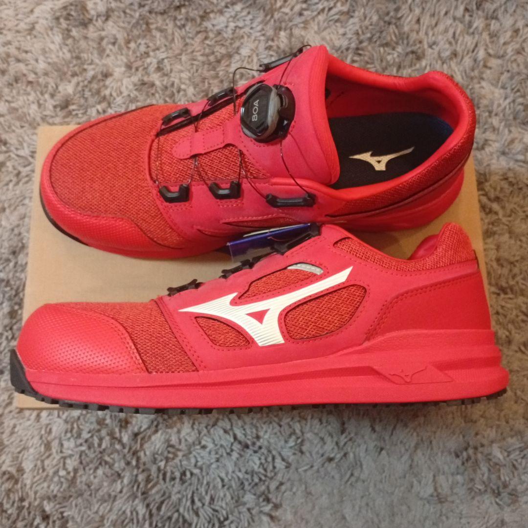 Mizuno BOAシステム　新品　安全靴 レッド　③