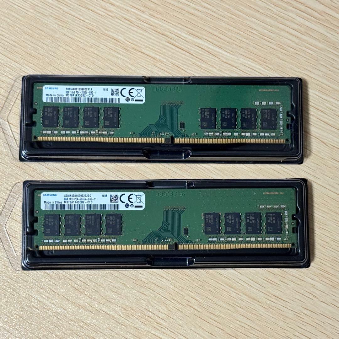 Samsung DDR4-2666 8GB×2枚 16GBセット