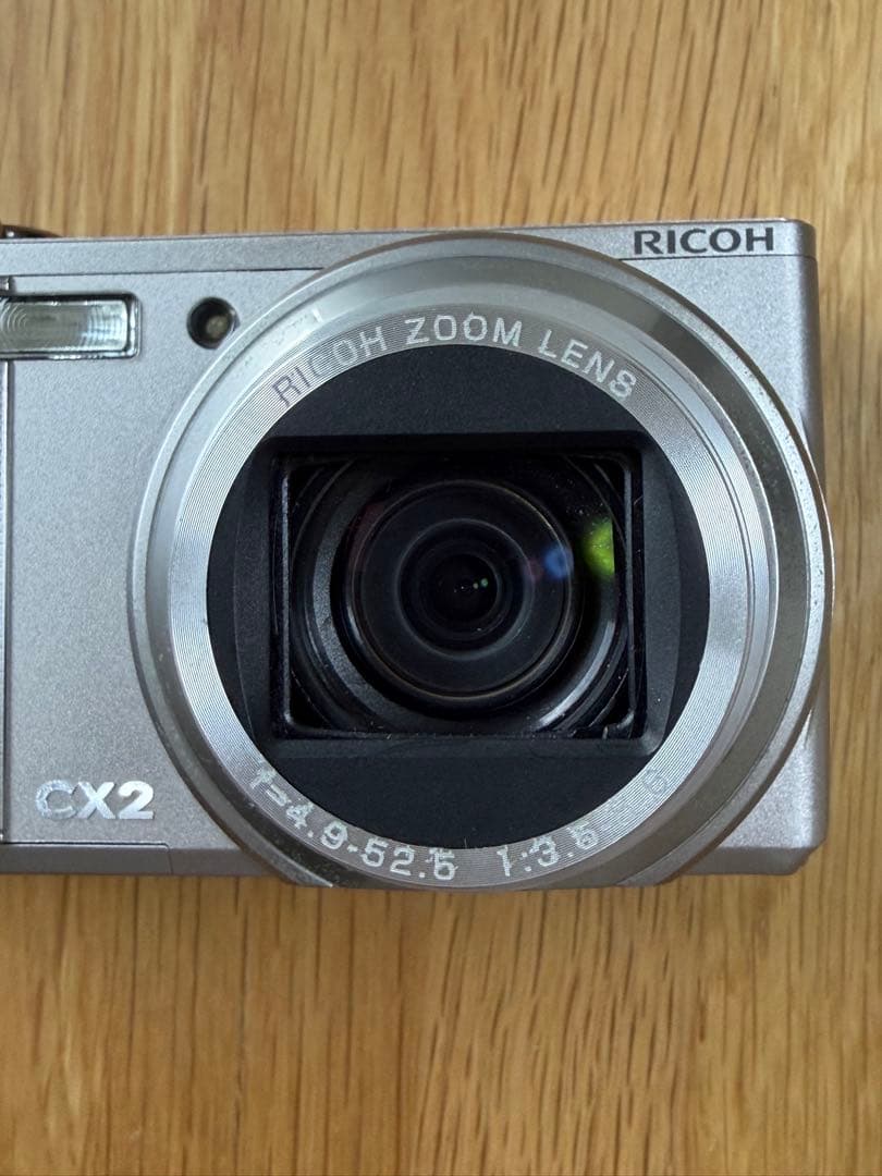 RICOH デジタルカメラ CX2 シルバー 純正ケース付き