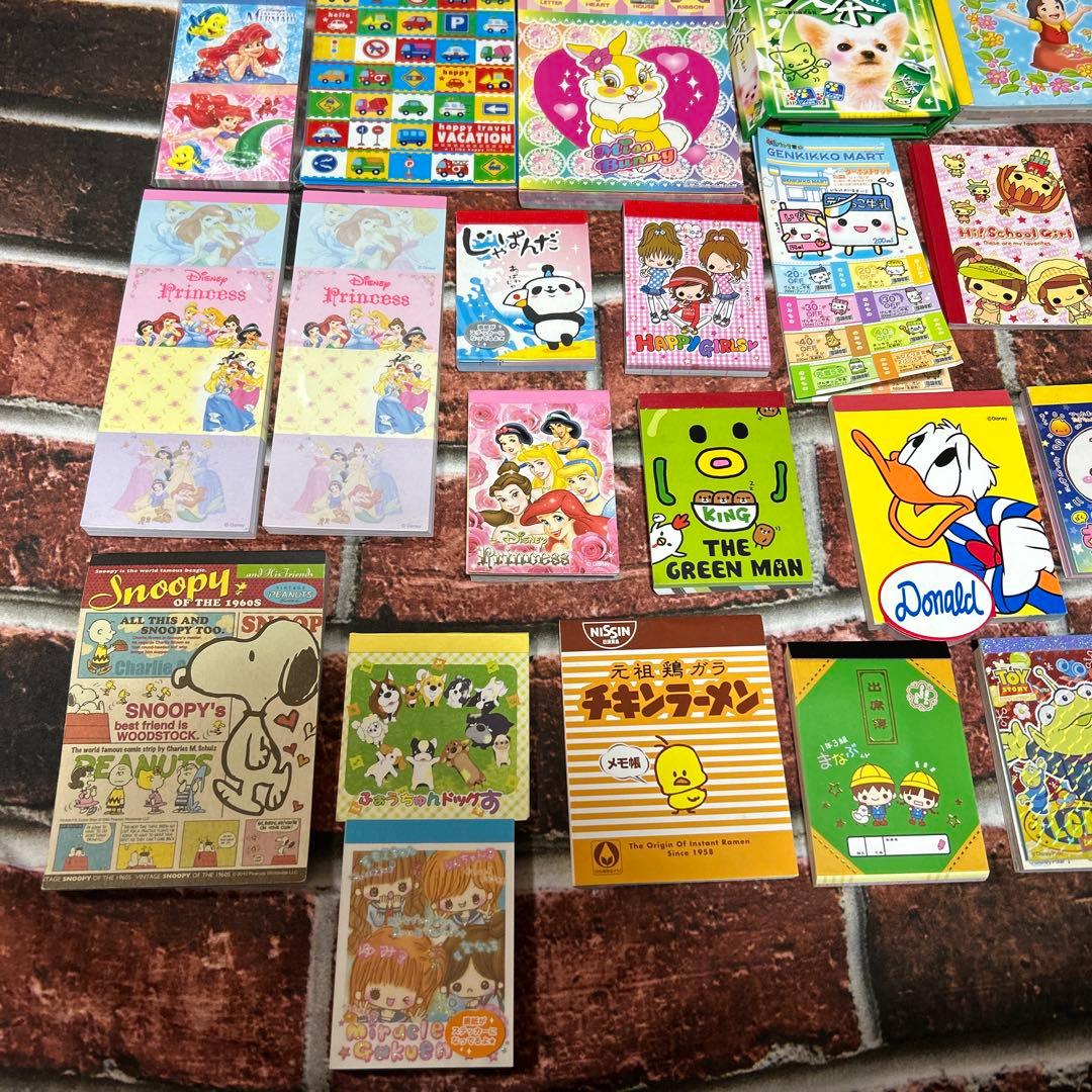 平成 レトロ メモ帳 セット まとめ売り チケット 女の子 ディズニー