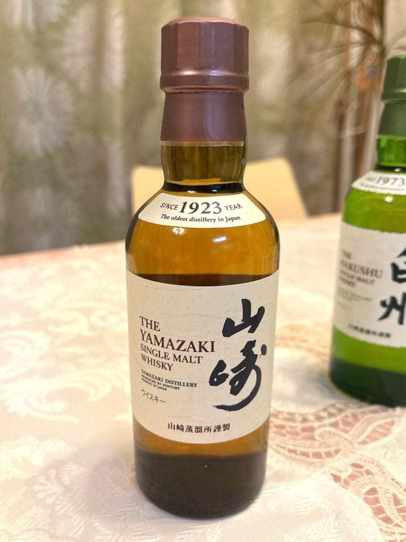 山崎1本　白州3本　シングルモルトウイスキー180ml 新品未使用品　未開封品①