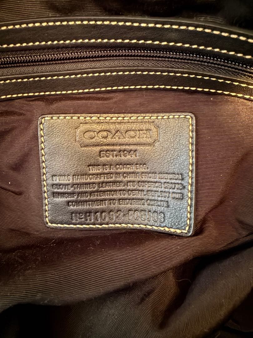 COACH レザー ボストンバッグ 黒