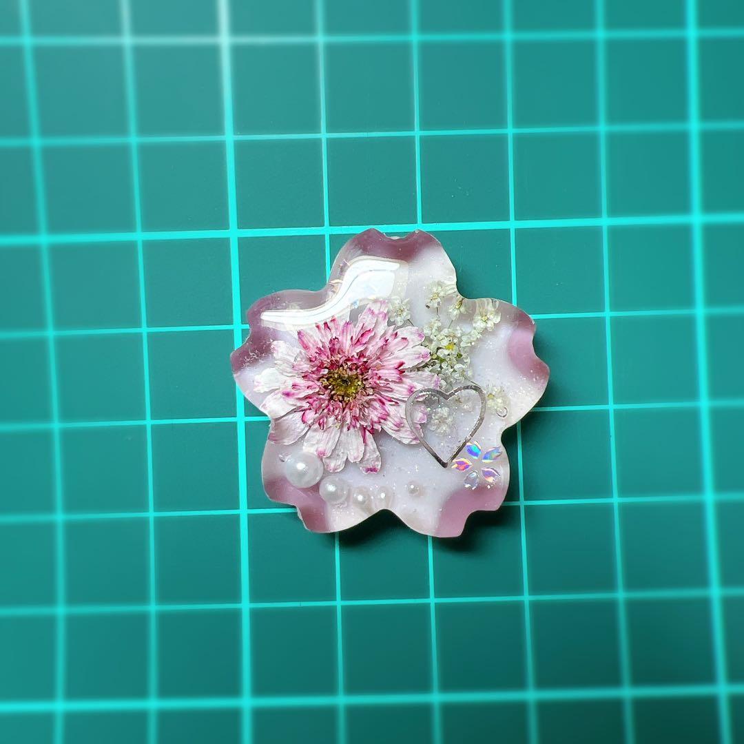 レジン ヘアゴム ドライフラワー No.866