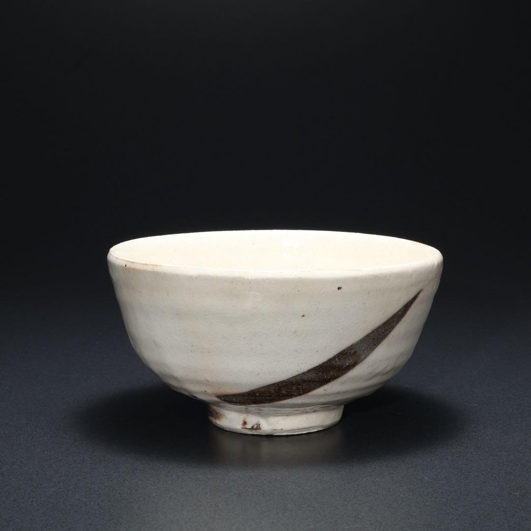 【抹茶碗】　粉引茶碗　大嶋久興　子の日窯　美濃　共箱　R1699