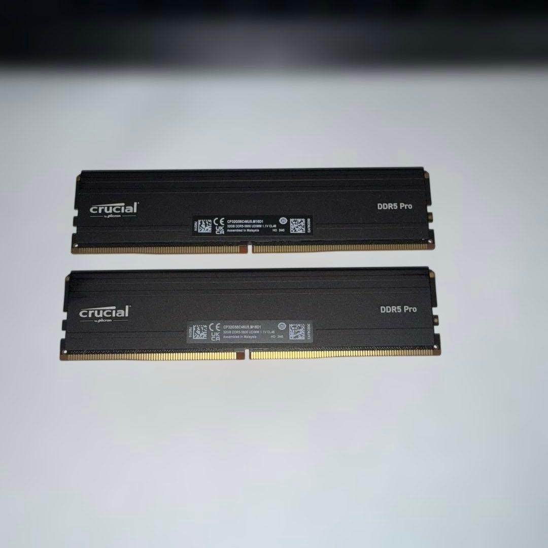 Crucial DDR5 Pro 64GB (2x32GB) メモリーキット